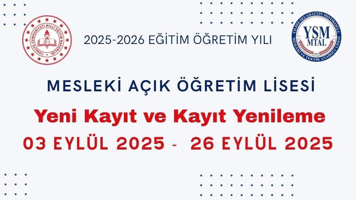 Yeni Kayıt ve Kayıt Yenileme İşlemleri